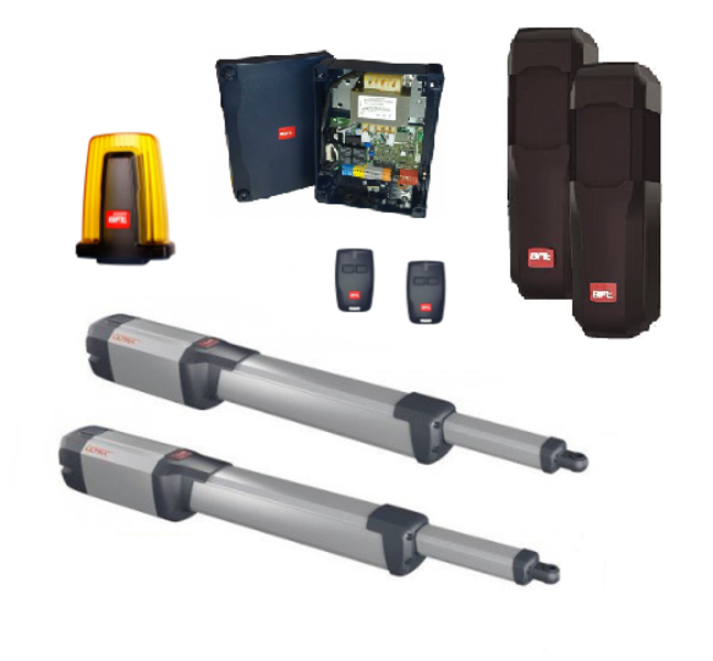 BFT KUSTOS ULTRA BT A40 24V KIT (Līdz 6M) Divviru veramo vārtu automātika
