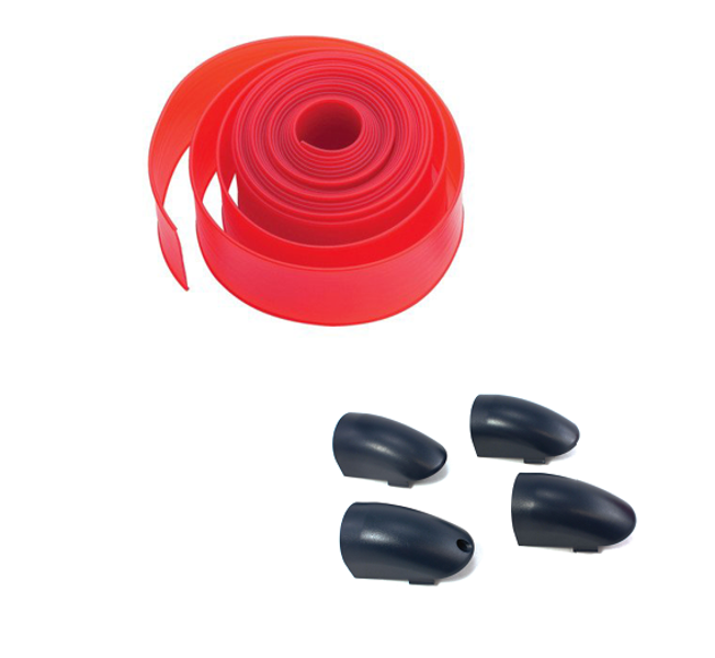 BFT PCA N3 Strēles PVC uzlika aizsarggumija (sarkana)